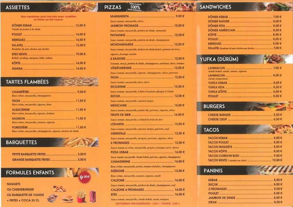 Le Gourmet chez Efes - Menu Image 1