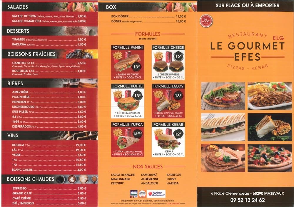 Le Gourmet chez Efes - Menu Image 2